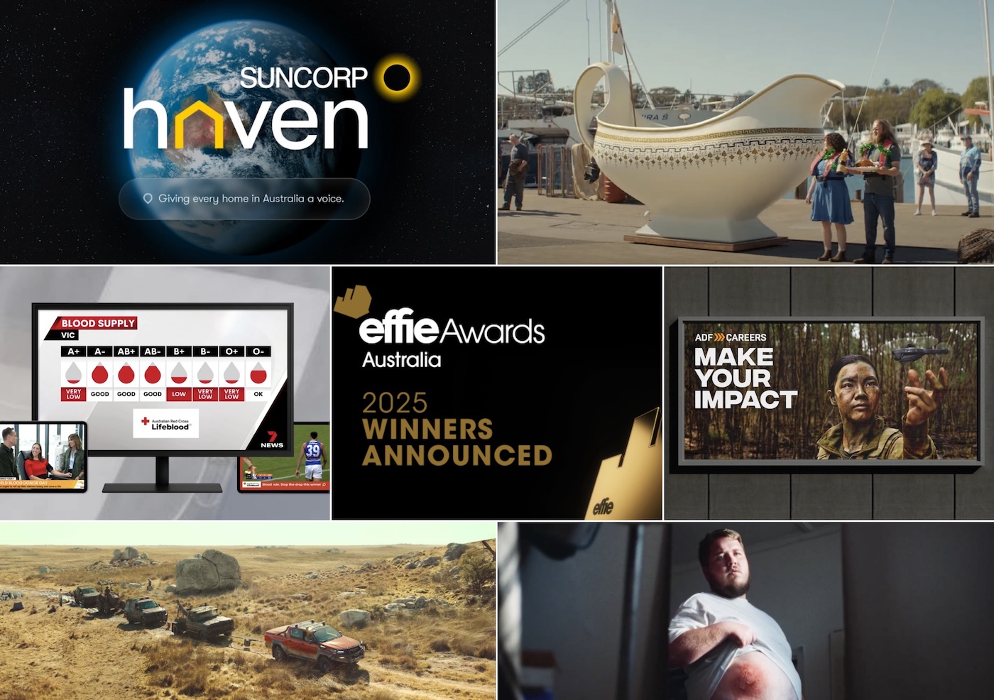 Leo scores Grand Effie at 2025 Australian Effie Awards for Suncorp; BMF takes out Effective Agency of the Year title; Aldi named Effective Advertiser of the Year; 2 Golds to Clems, VML