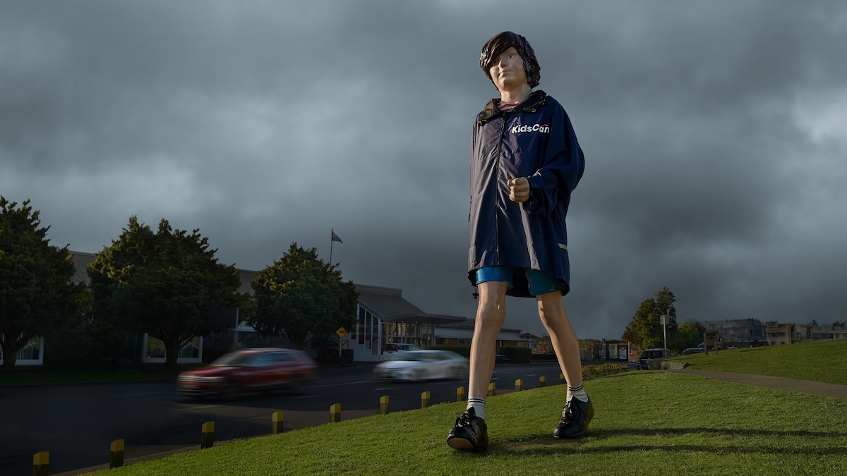 KidsCan dresses landmark artwork to highlight child hardship in NZ in new work via Droga5 ANZ