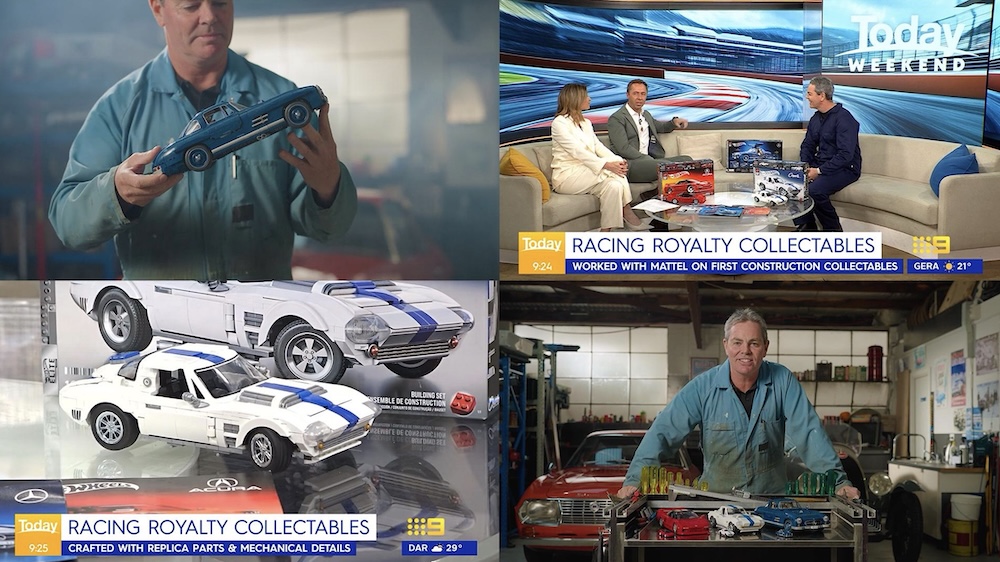 Racing legend Craig Lowndes lists his 1954 Mercedes-Benz 300 SL for $219.99 on Carsales, in new Mattel Brick Shop launch via Thinkerbell