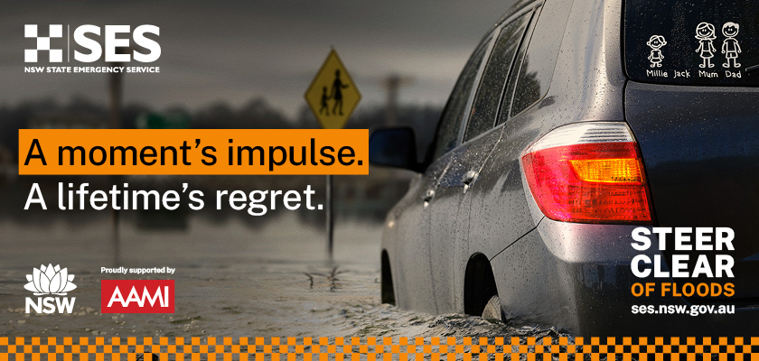 NSW State Emergency Service launches new ‘Steer Clear’ campaign via The Idea Shed to drive life-saving floodwater decisions