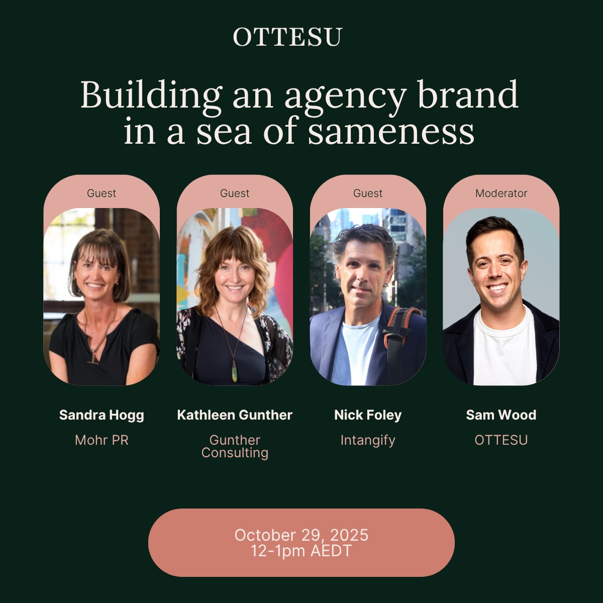 OTTESU set to host ‘How to Build an Agency Brand’ webinar on Tuesday 29 October, 12:00pm – 1:00pm